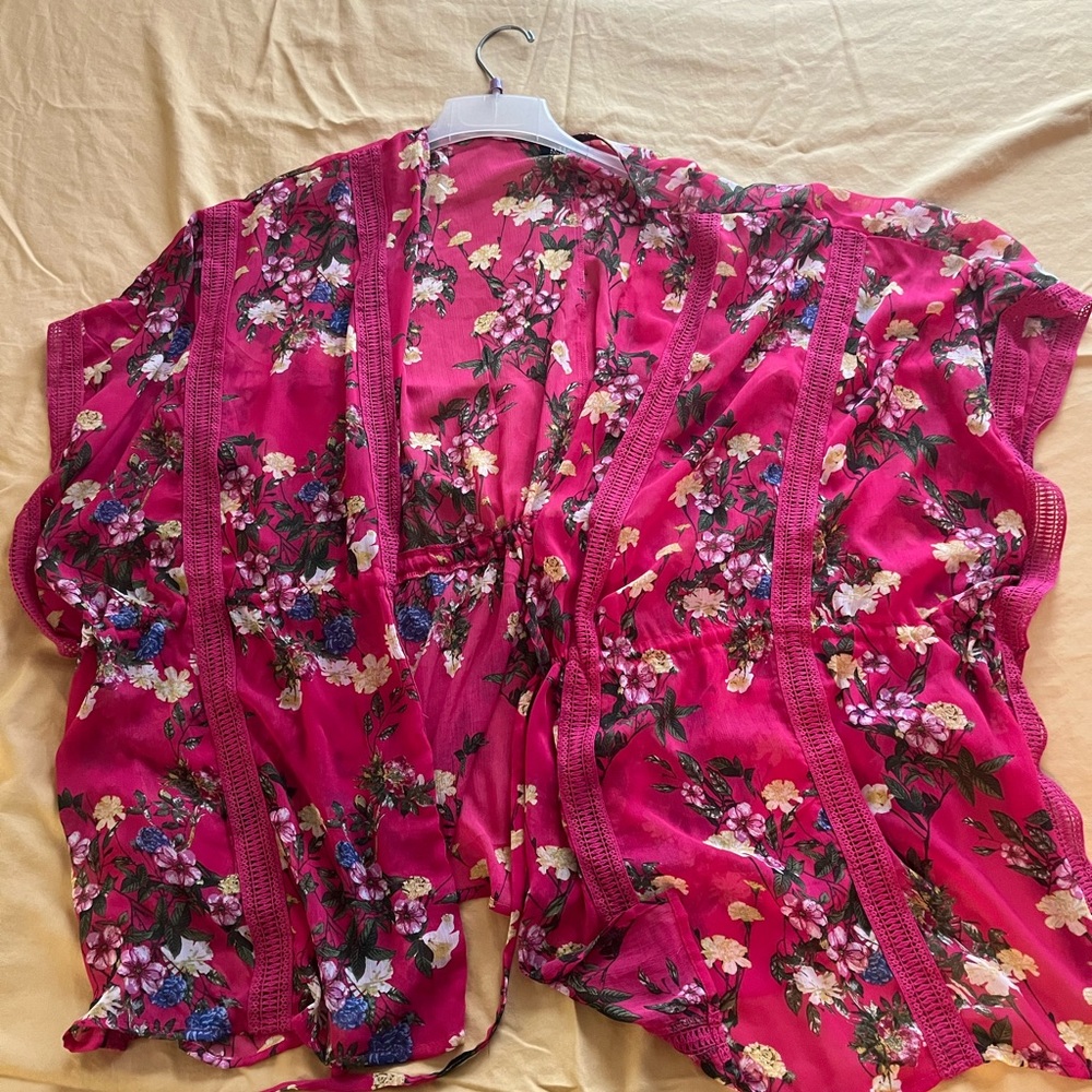ANA A New Approach light weight floral womens top. NWOT 1X